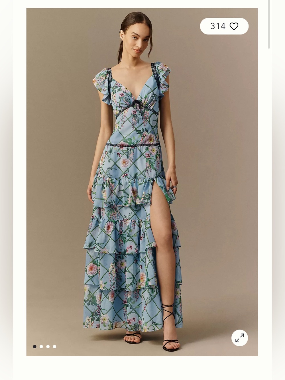 BHLDN tiered maxi dress - Anthropologie